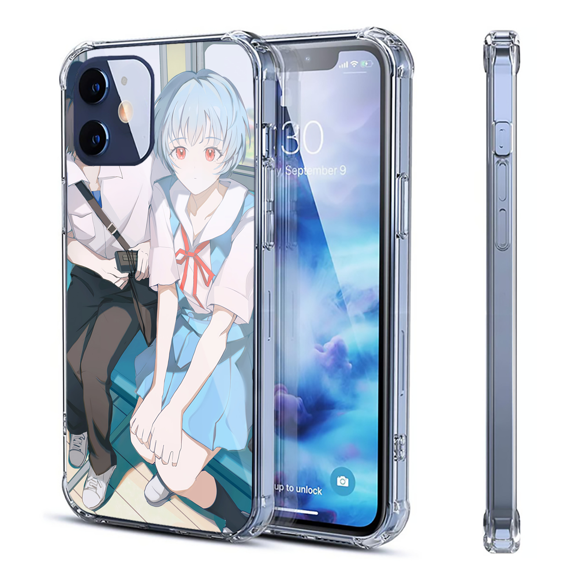 （画像用） EVA 新世紀エヴァンゲリオン 【iPhone 12シリーズ対応】透明スマホケース（クリアソフトケース）